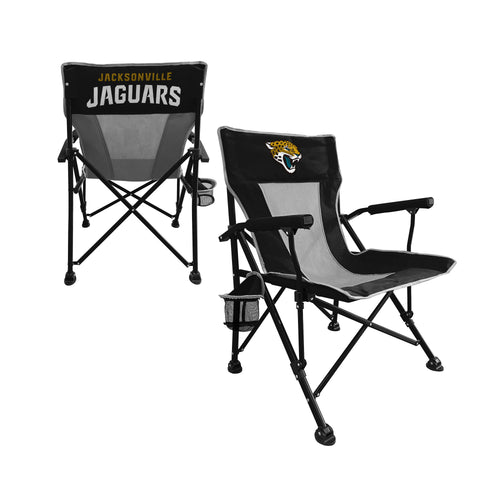 Jacksonville Jaguars branded hard armchair, comfortable furniture piece with team logo, ideal for sports fans' living space.