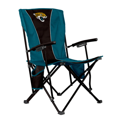 Jacksonville Jaguars big boy hard arm chair by Logo Brands, featuring team logo and comfortable padded armrests for sports fans.