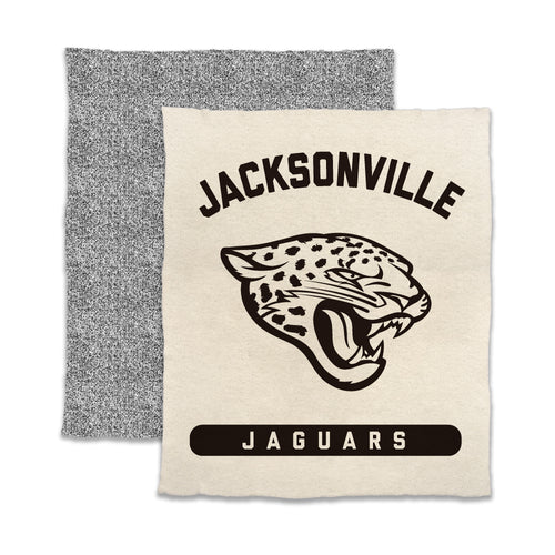 Jacksonville Jaguars Luxe Prime Dreams throw blanket by Logo Brands with team logo and soft, plush fabric for fans.