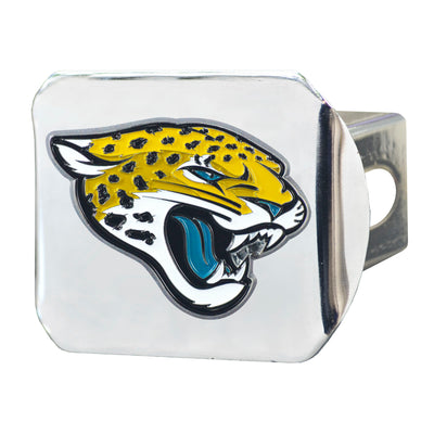 NFL - Jacksonville Jaguars Color on Chrome Hitch Cover