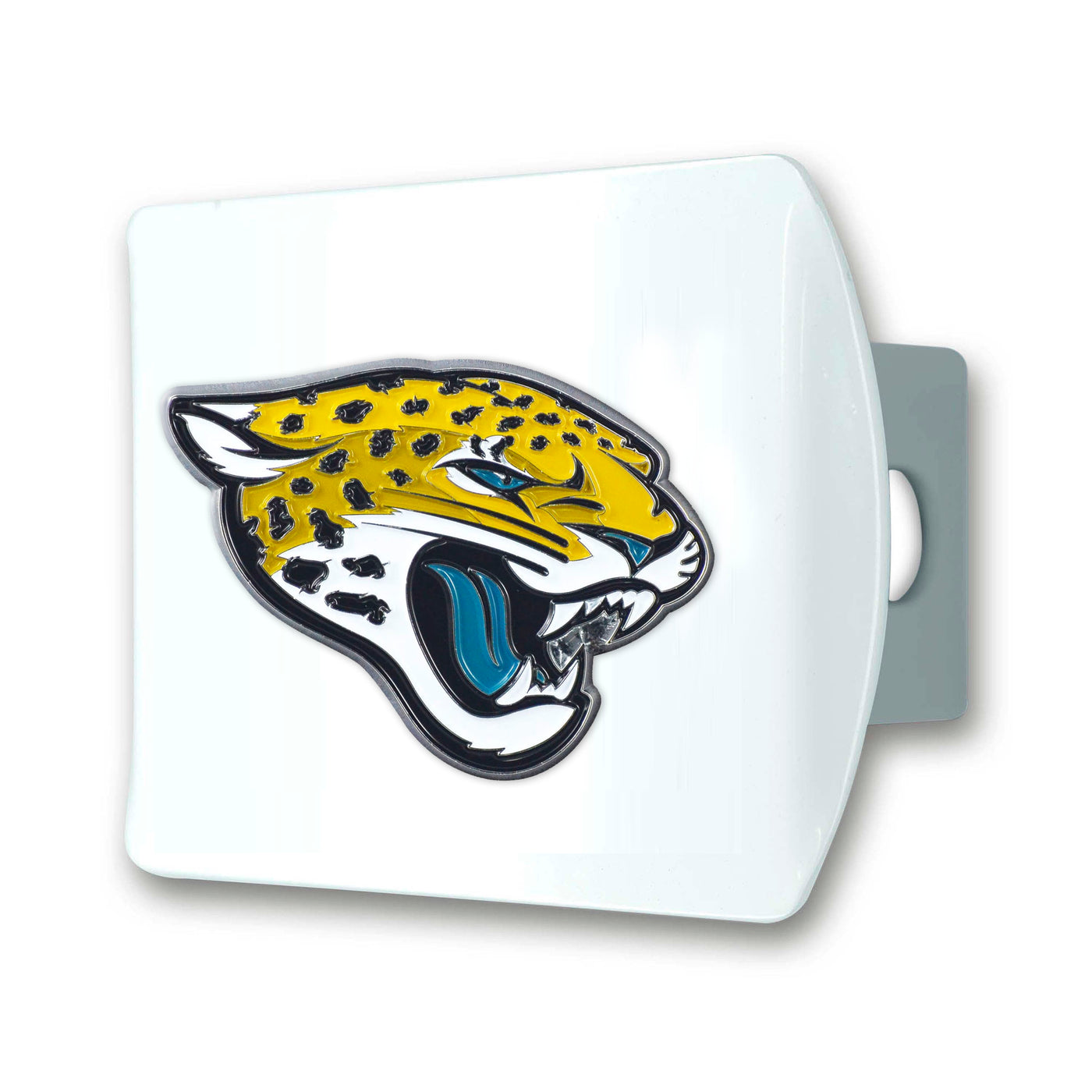 NFL - Jacksonville Jaguars Color on White Hitch Cover