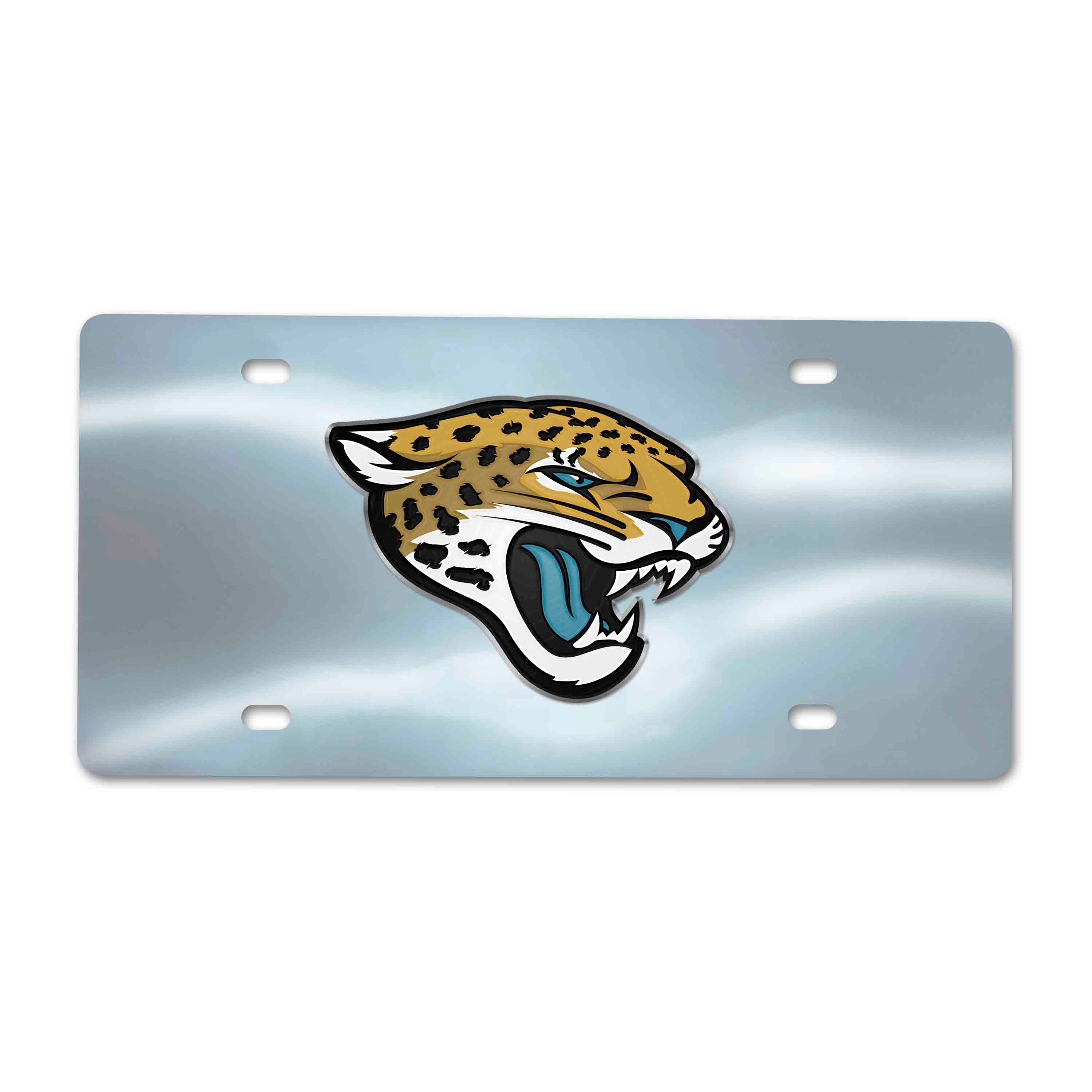 Jacksonville Jaguars Chrome Diecast License Plate