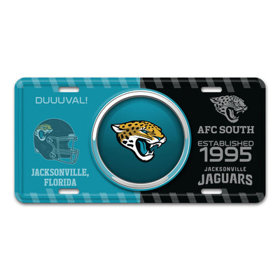 NFL - Jacksonville Jaguars Embossed Metal License Plate