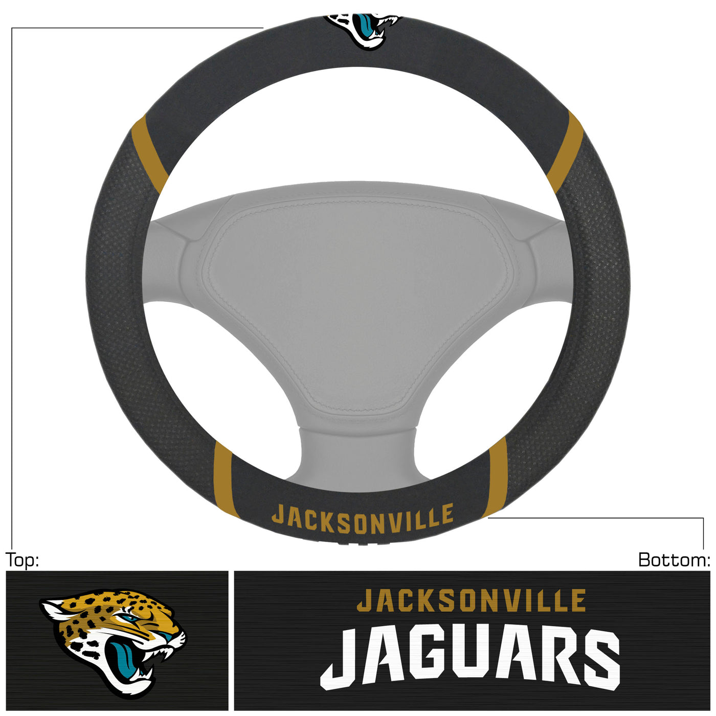 NFL - Jacksonville Jaguars Steering Wheel Cover