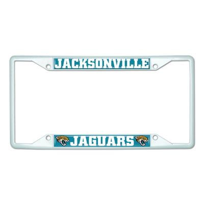 NFL - Jacksonville Jaguars-White License Plate Frame