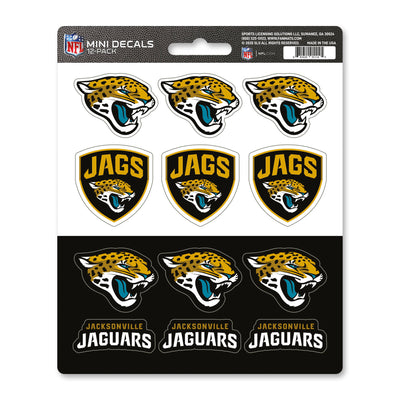 NFL - Jacksonville Jaguars Mini Decal 12-pk