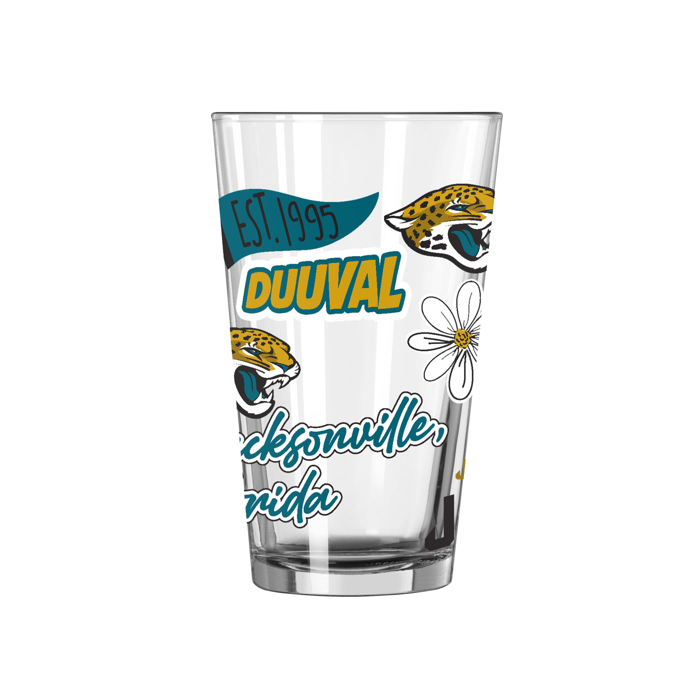 Jacksonville Jaguars 16oz Native Pint Glass