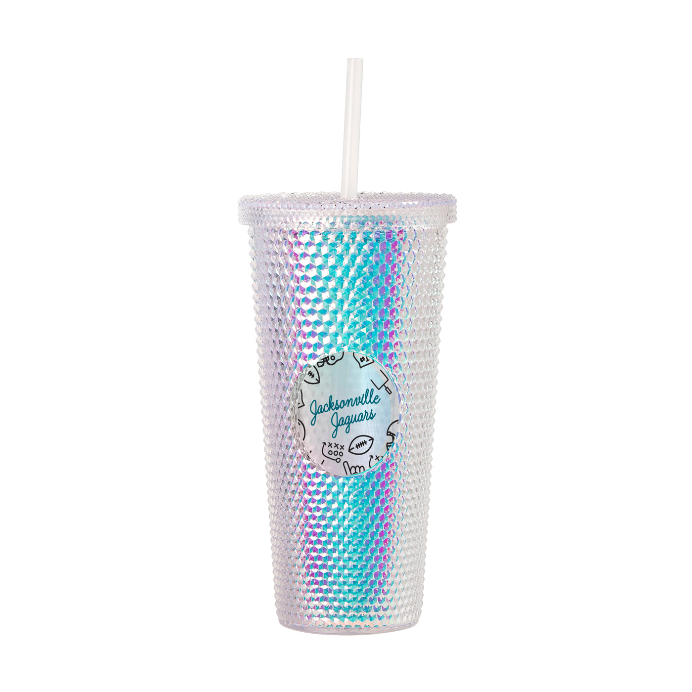 Jacksonville Jaguars 24oz Playmaker Iridescent Stud Tumbler