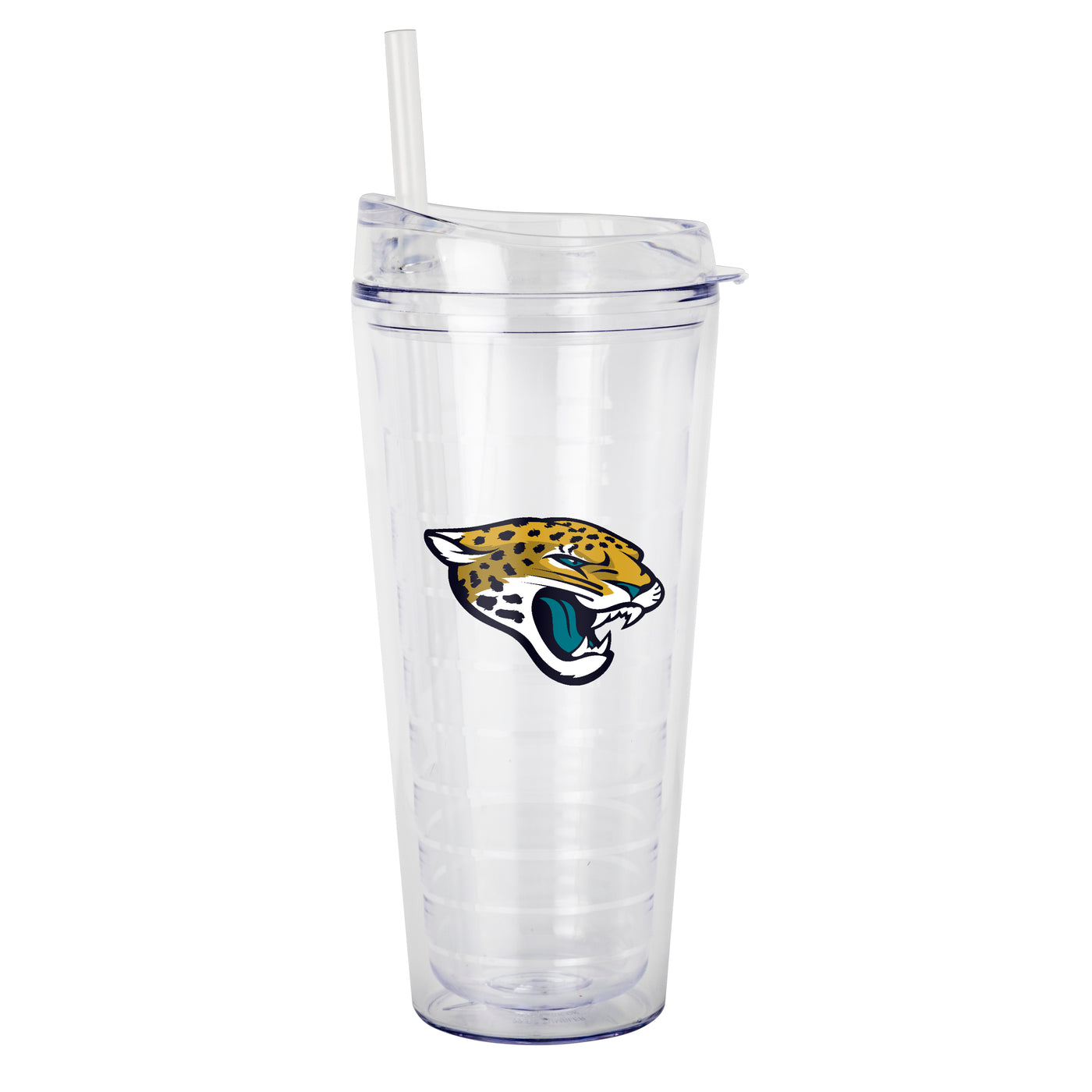 Jacksonville Jaguars 22oz Flipside Dbl Wall Clear Tumbler