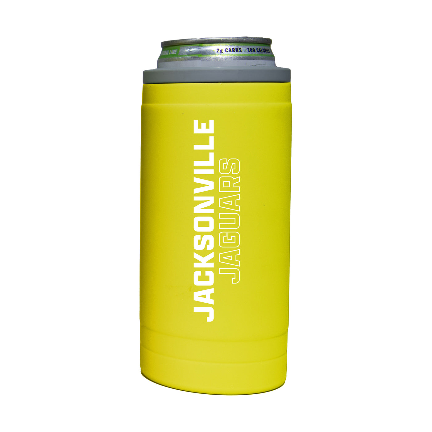 Jacksonville Jaguars 12oz Cru Stacked Soft Touch Slim Coolie