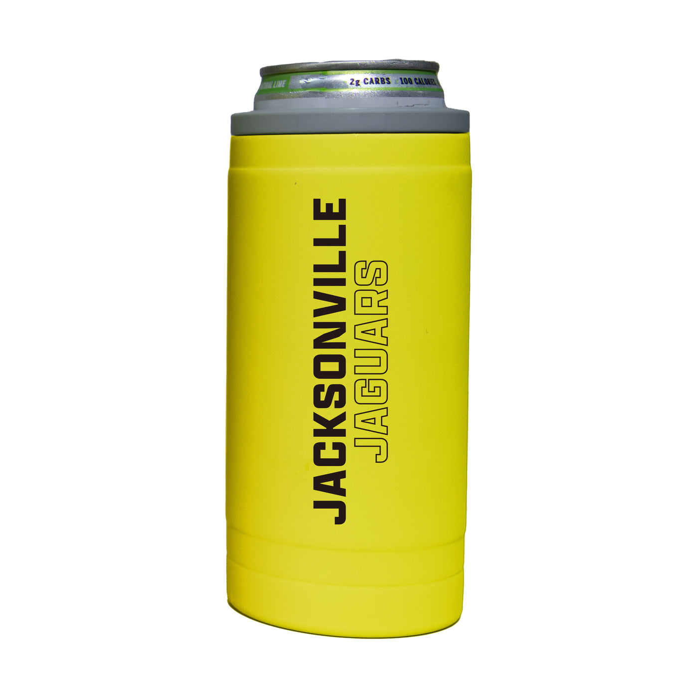 Jacksonville Jaguars 12oz Cru Stacked Soft Touch Slim Coolie