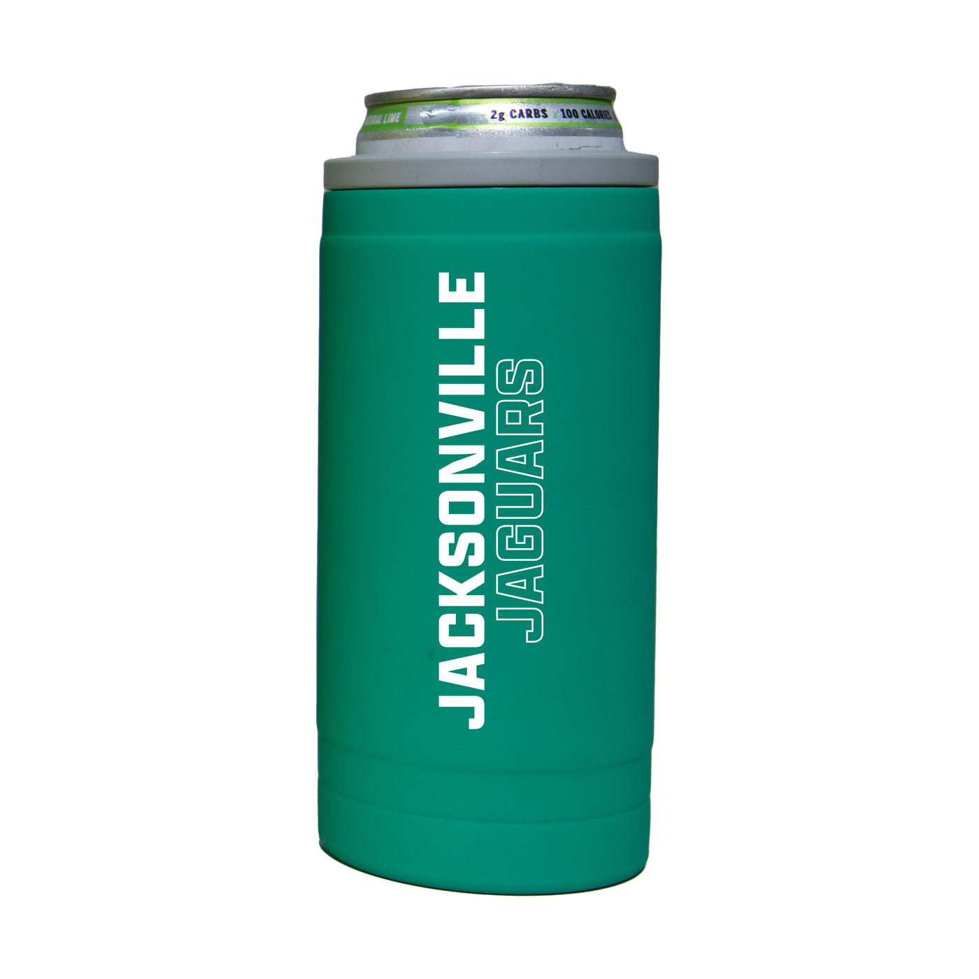Jacksonville Jaguars 12oz Optic Stacked Soft Touch Slim Coolie
