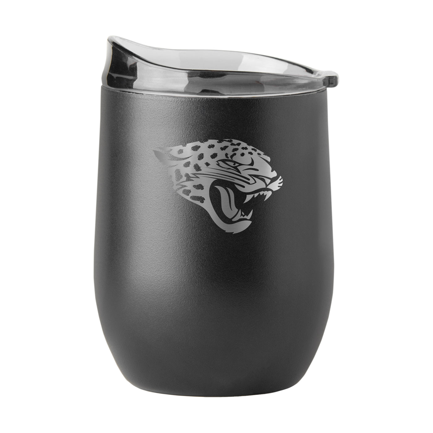Jacksonville Jaguars GunMetal 16oz Black Powder Curved Beverage