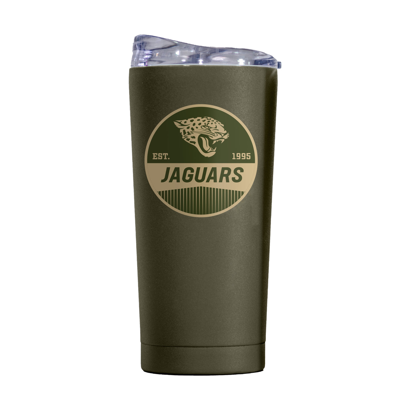 Jacksonville Jaguars 20oz Badge Powder Coat Tumbler