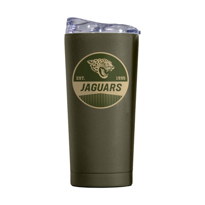 Jacksonville Jaguars 20oz Badge Powder Coat Tumbler