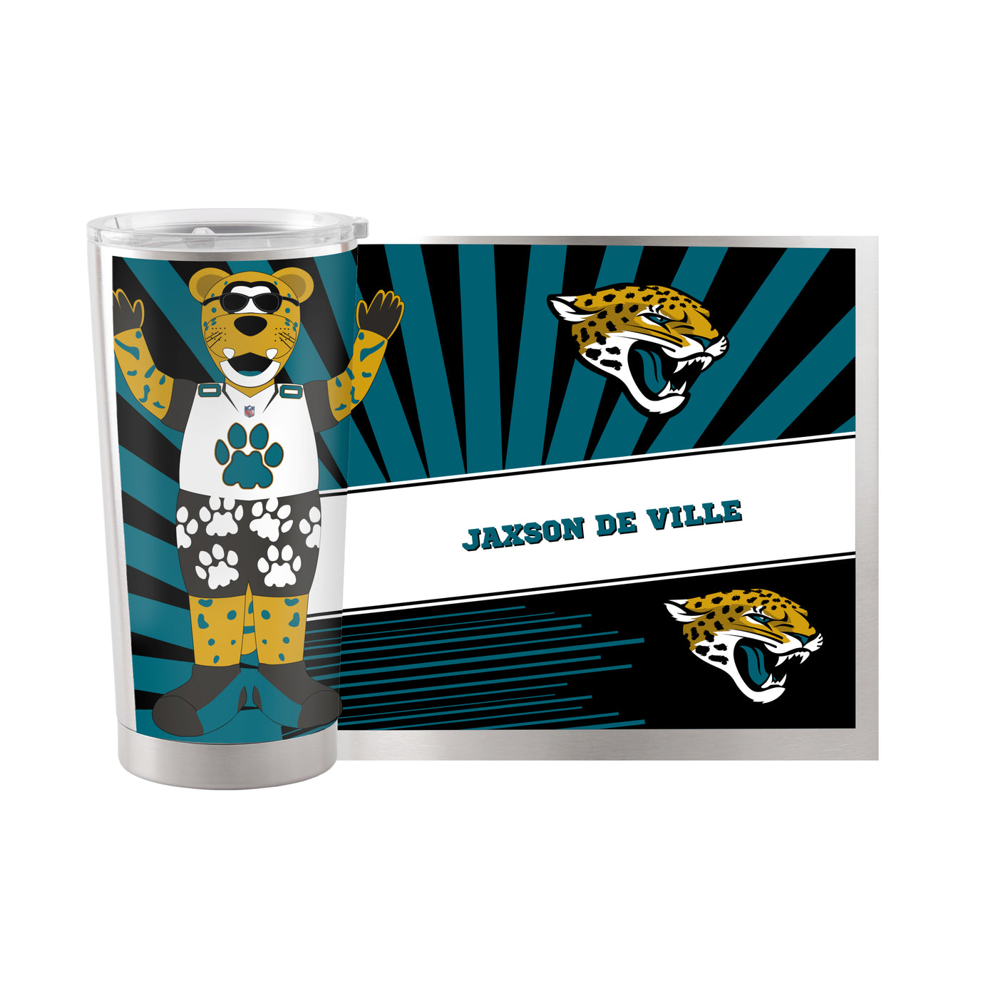 Jacksonville Jaguars 20oz Mascot Stainless Steel Tumbler - Logo Brands