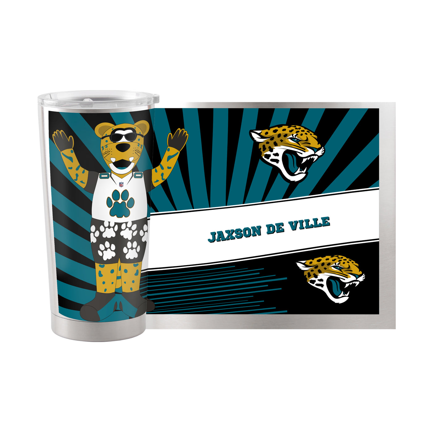 Jacksonville Jaguars 20oz Mascot Stainless Steel Tumbler - Logo Brands