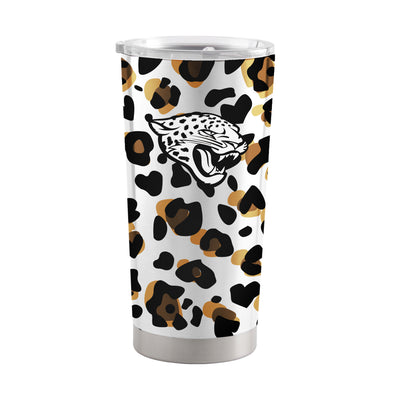 Jacksonville Jaguars 20oz Neutral Leopard Stainless Steel Tumbler