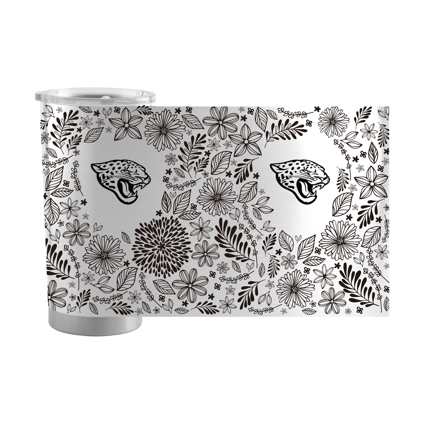 Jacksonville Jaguars 20oz Botanical Stainless Steel Tumbler - Logo Brands