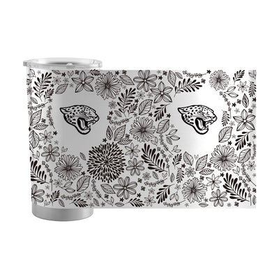 Jacksonville Jaguars 20oz Botanical Stainless Steel Tumbler - Logo Brands