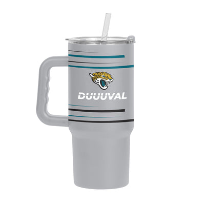 Jacksonville Jaguars Slogan 24oz Powder Coat Tumbler w/Handle