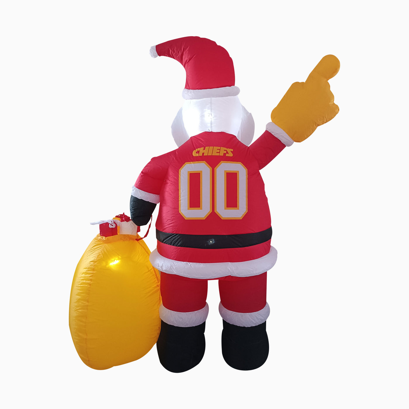 Kansas City Chiefs Santa Claus Yard Inflatable - Logo Brands