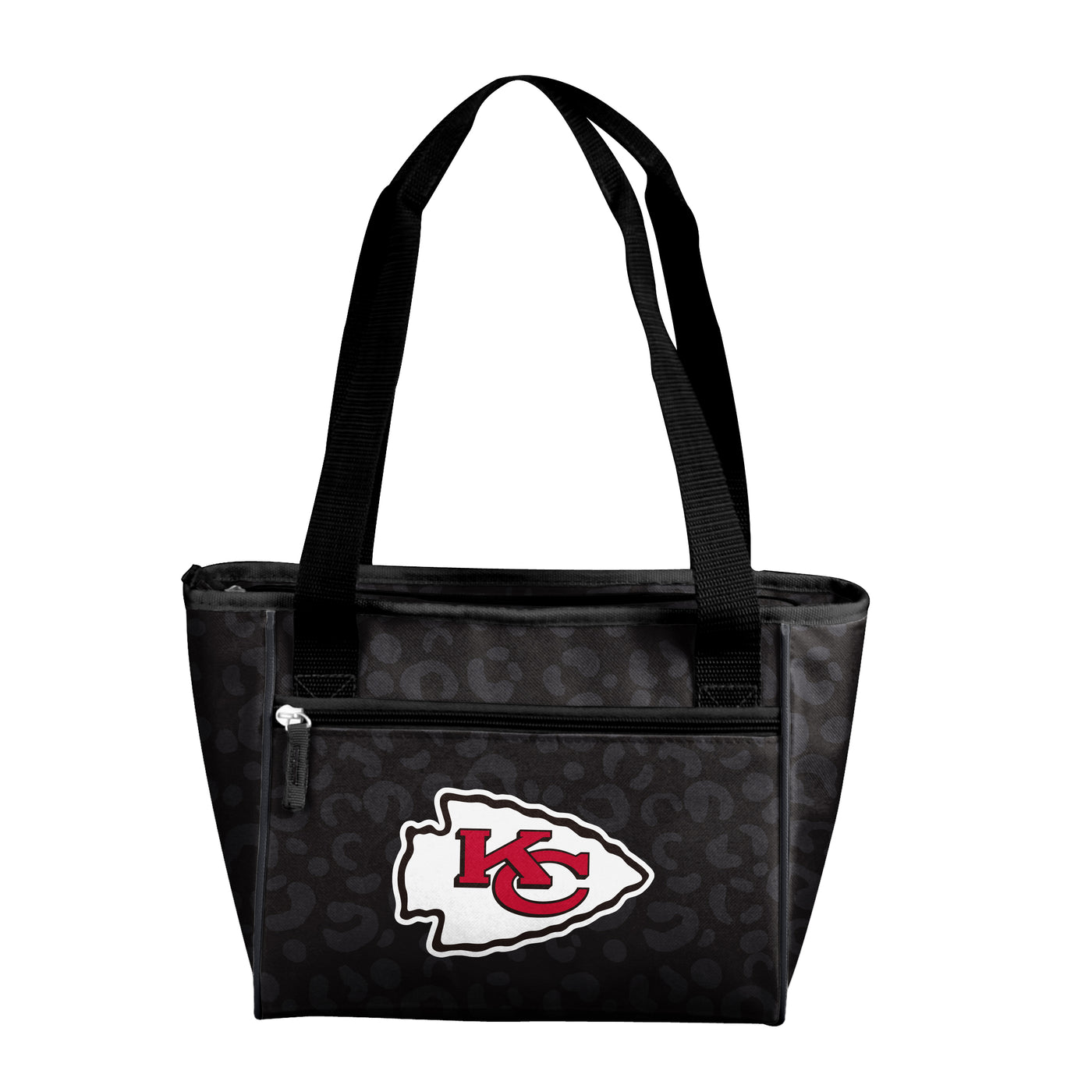 Kansas City Chiefs Leopard Print 16 Can Cooler Tote
