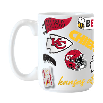 Kansas City Chiefs 15oz Native Sublimated Mug - Logo Brands