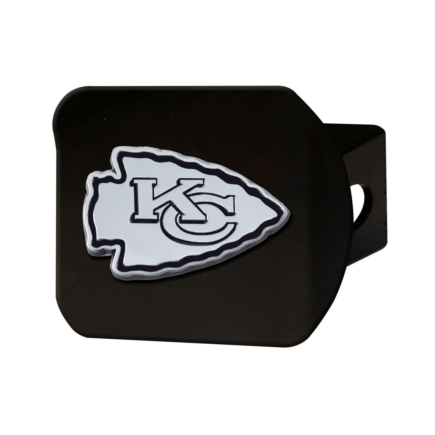 NFL - Kansas City Chiefs Chrome on Black Hitch Cover