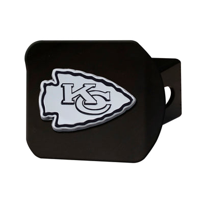 NFL - Kansas City Chiefs Chrome on Black Hitch Cover