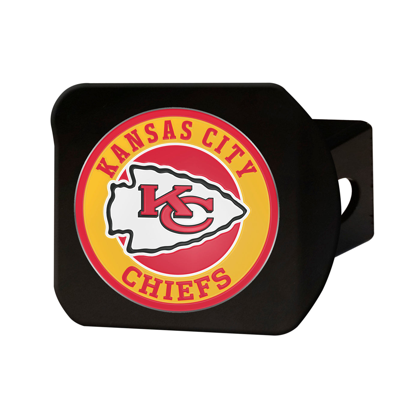 TRINITY NFL - Kansas City Chiefs Color on Black Hitch Cover