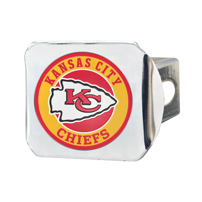TRINITY NFL - Kansas City Chiefs Color on Chrome Hitch Cover