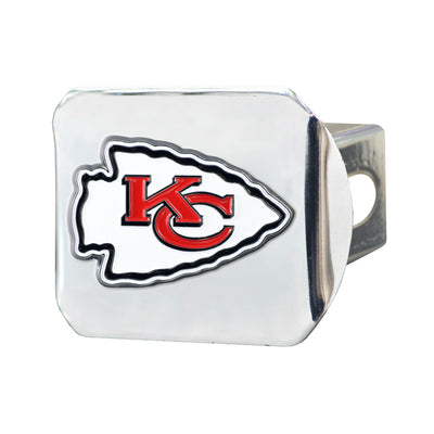 NFL - Kansas City Chiefs Color on Chrome Hitch Cover