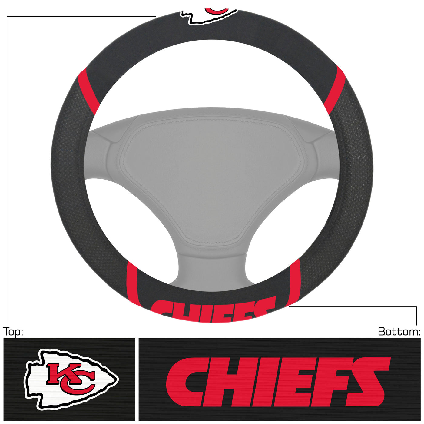NFL - Kansas City Chiefs Steering Wheel Cover