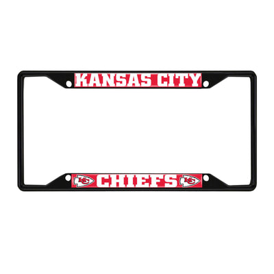 NFL - Kansas City Chiefs Black License Plate Frame