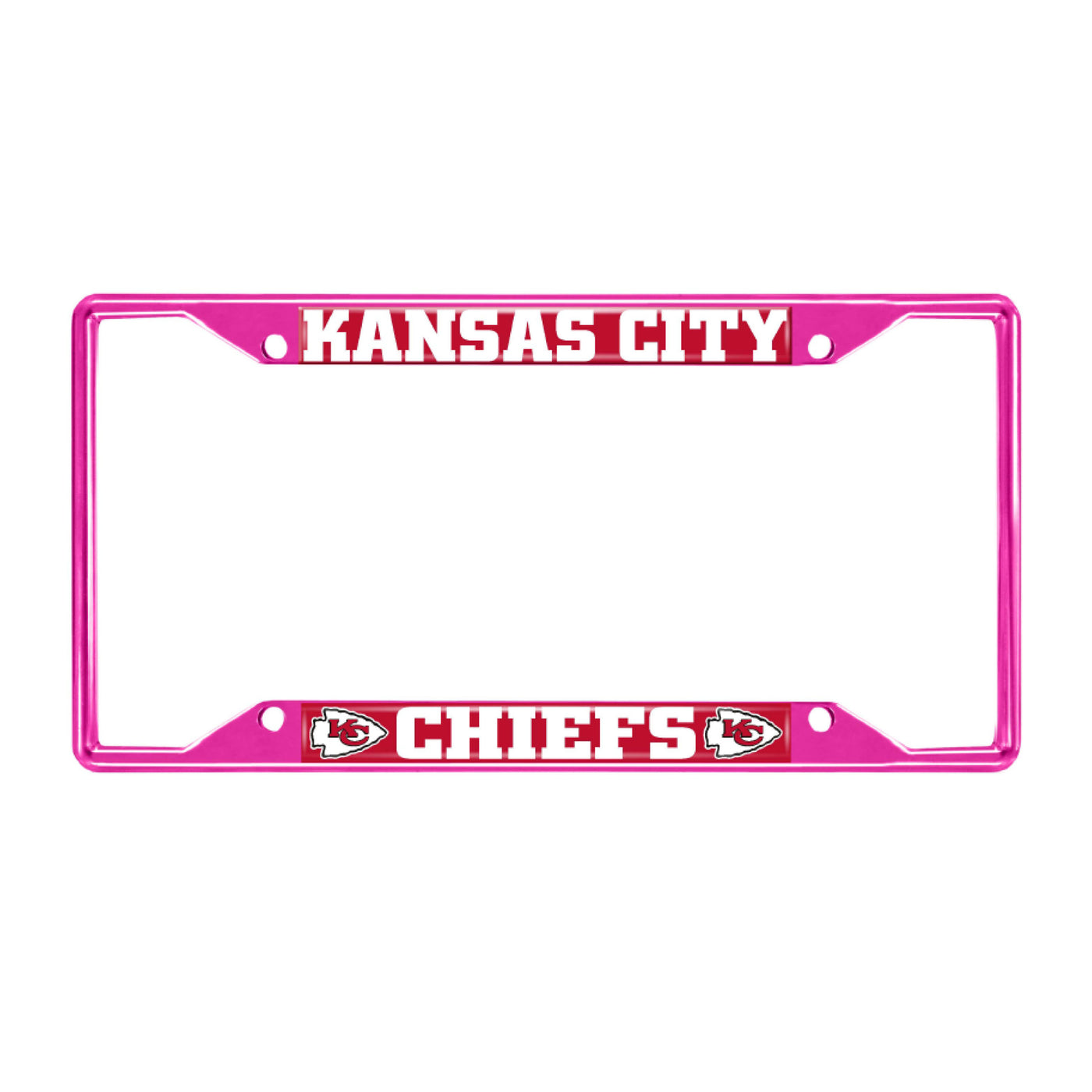 NFL - Kansas City Chiefs-Pink License Plate Frame