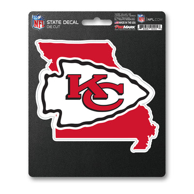 NFL - Kansas City Chiefs State Shape Decal