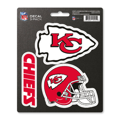 NFL - Kansas City Chiefs Decal 3-pk