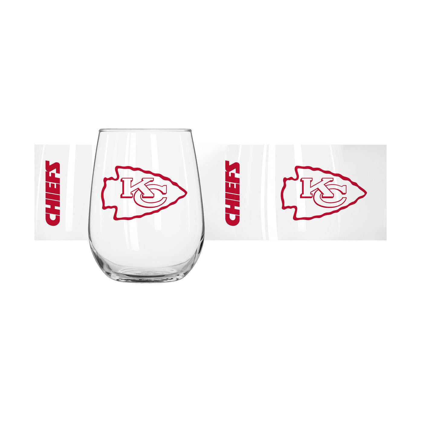 Kansas City Chiefs 16oz Gameday Curved Beverage Glass