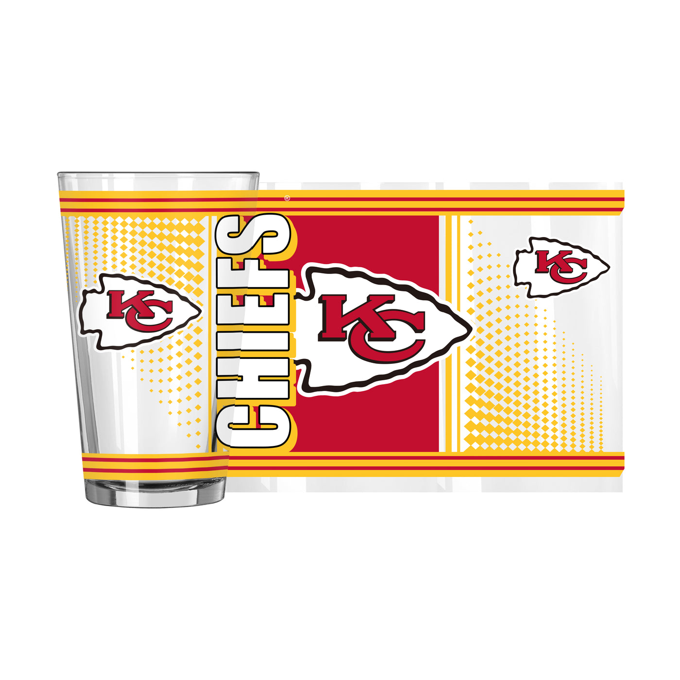 Kansas City Chiefs 16oz Hero Pint Glass