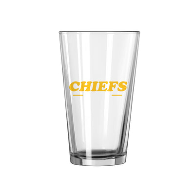 Kansas City Chiefs 16oz Retro Pint Glass