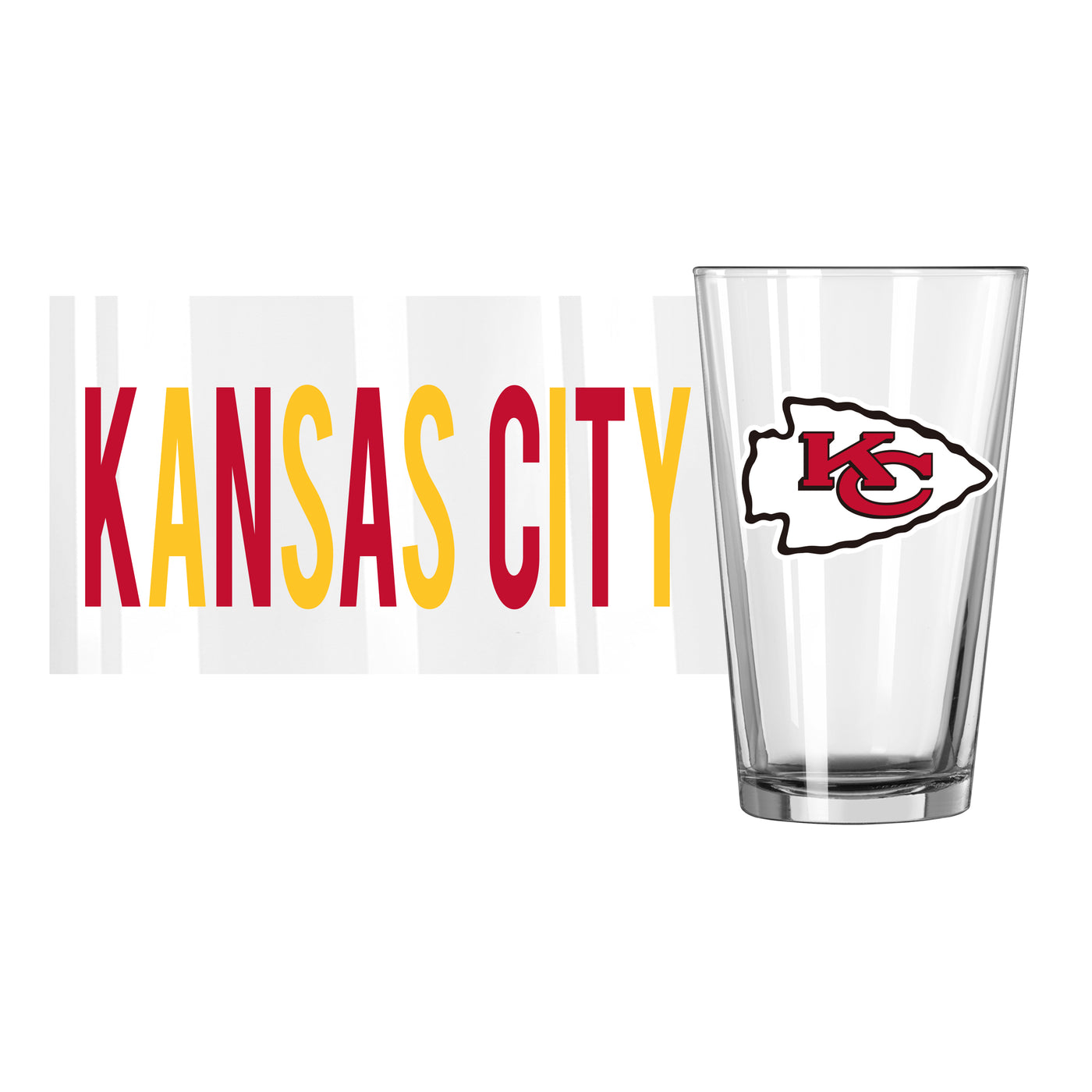 Kansas City Chiefs 16oz Overtime Pint Glass