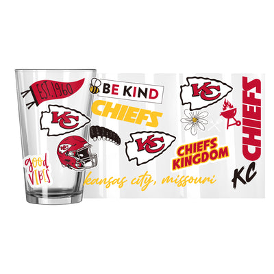 Kansas City Chiefs 16oz Native Pint Glass