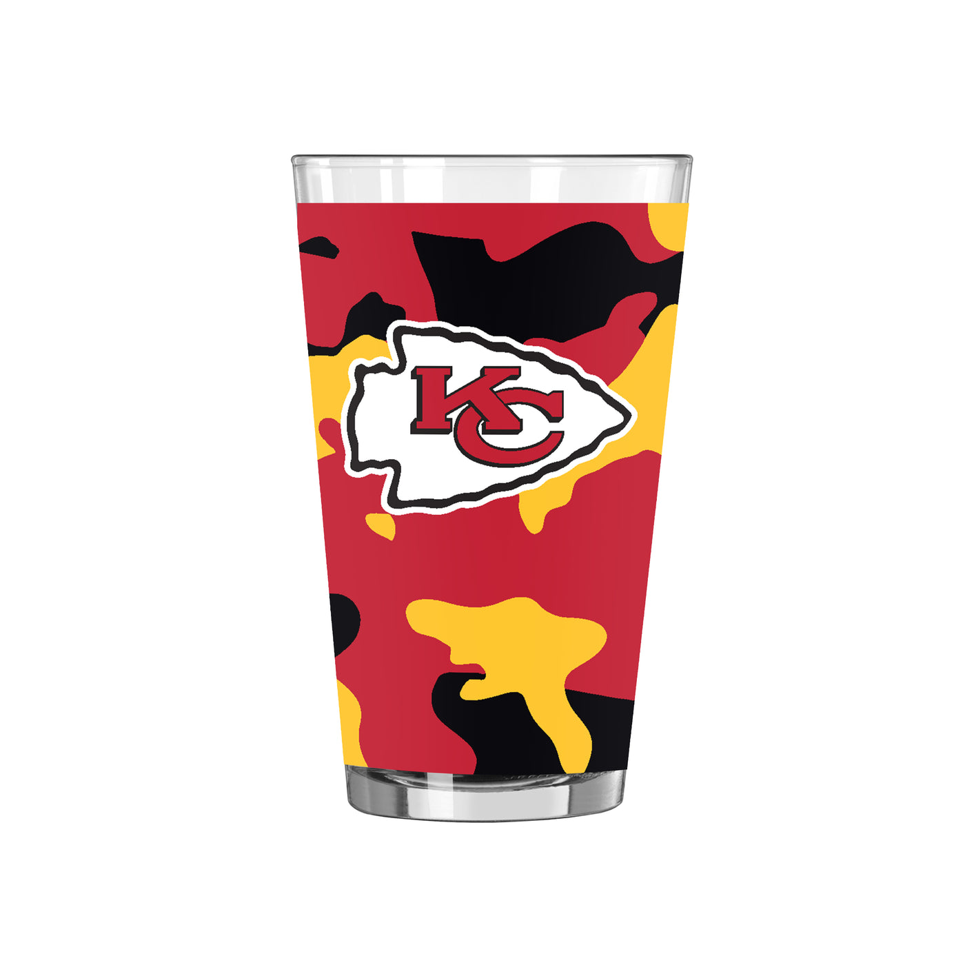 Kansas City Chiefs 16oz Camo Pint Glass