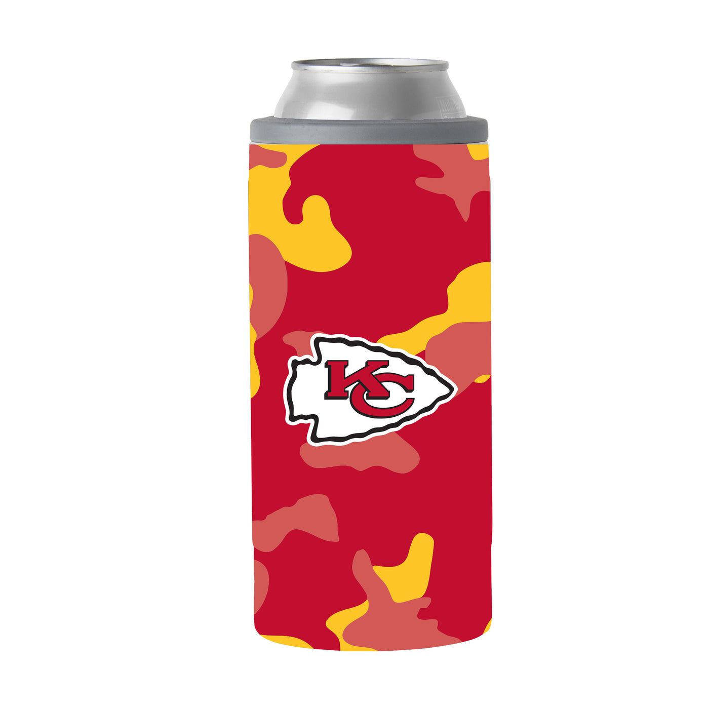 Kansas City Chiefs Camo Swagger 12oz Slim Can Coolie