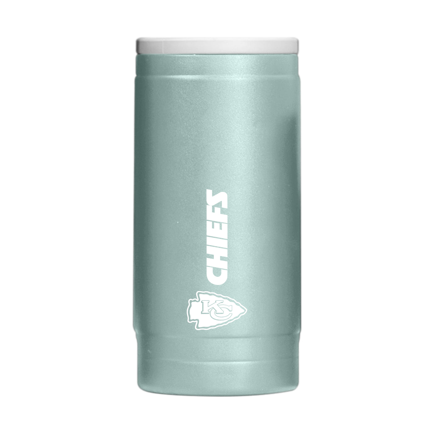 Kansas City Chiefs  Vertical Powder Coat Slim Can Coolie