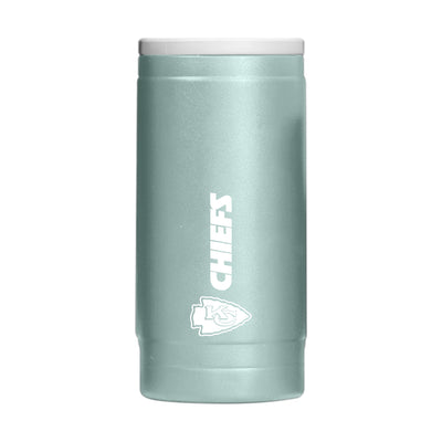 Kansas City Chiefs  Vertical Powder Coat Slim Can Coolie