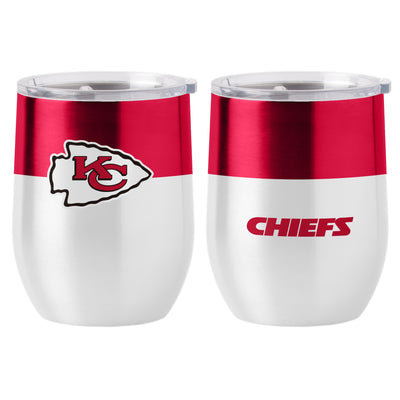 Kansas City Chiefs 16oz Colorblock Stainless Curved Beverage - Logo Brands
