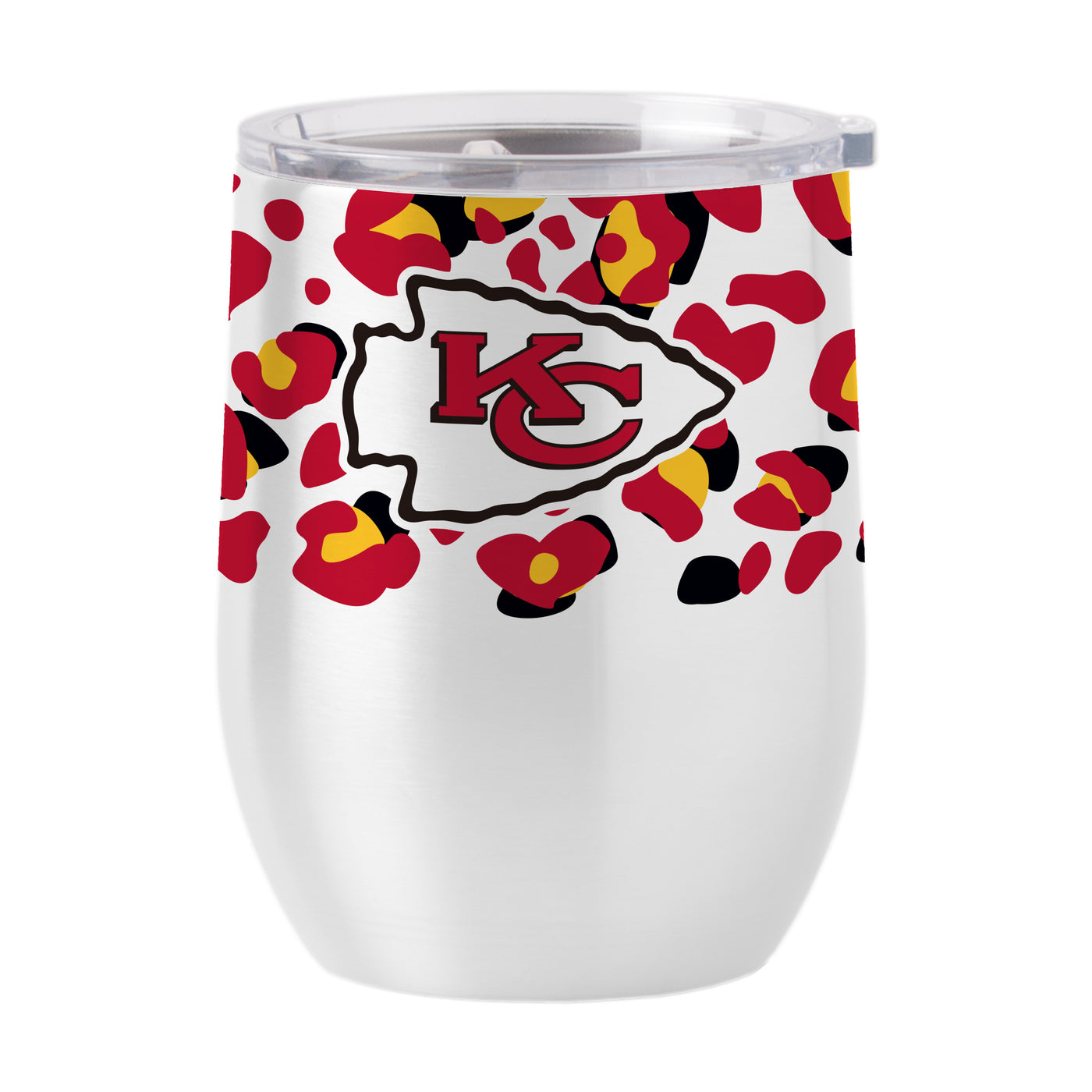 Kansas City Chiefs 16oz Leopard Stainless Curved Beverage