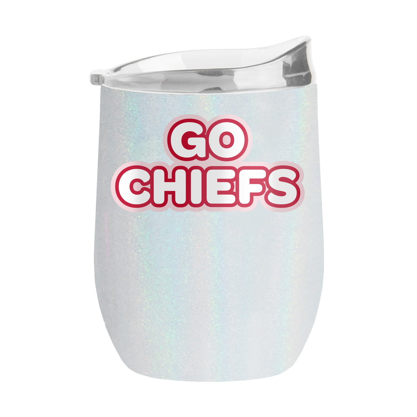 Kansas City Chiefs 16oz Bubble Iridescent Curved Tumbler